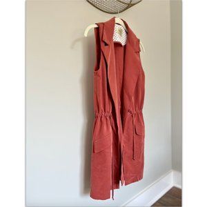 Elevenses Anthropologie Women's Rust Old Town Vest (XS)